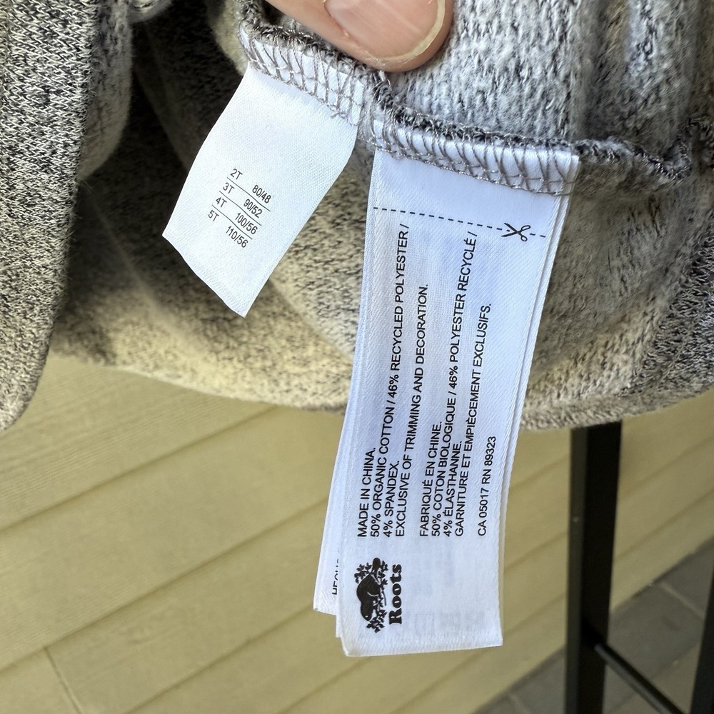 Genuine Roots Girls Dress Size 2T Grey & Red Cabin Long Sleeves - Picture 5 of 8
